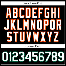 Load image into Gallery viewer, Custom Black White-Orange Authentic Baseball Jersey