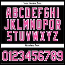 Load image into Gallery viewer, Custom Black Pink-White Authentic Baseball Jersey