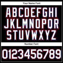 Load image into Gallery viewer, Custom Black White-Red Authentic Baseball Jersey