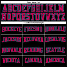 Загрузить изображение в средство просмотра галереи, Custom Black Light Blue-Pink Authentic Throwback Basketball Jersey