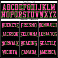 Load image into Gallery viewer, Custom Black Neon Green-Pink Authentic Throwback Basketball Jersey