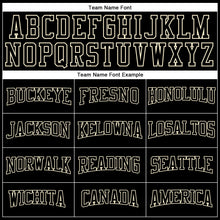 Load image into Gallery viewer, Custom Black Black-Cream Authentic Throwback Basketball Jersey