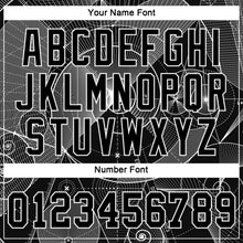 Load image into Gallery viewer, Custom Black Black-White 3D Pattern Design Geometry Authentic Baseball Jersey