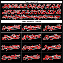 Charger l'image dans la galerie, Custom Black Red-White 3D Pattern Design Multicolor Authentic Baseball Jersey