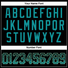 Load image into Gallery viewer, Custom Black Teal-Old Gold Authentic Drift Fashion Baseball Jersey