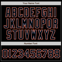 Загрузить изображение в средство просмотра галереи, Custom Black Black-Orange Authentic Baseball Jersey