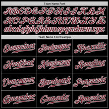 Load image into Gallery viewer, Custom Black Burgundy-White Authentic Baseball Jersey