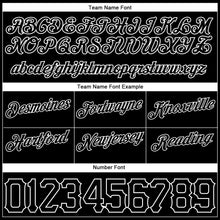 Laden Sie das Bild in den Galerie-Viewer, Custom Black White Pinstripe Black-White Authentic Basketball Shorts