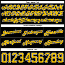 Загрузить изображение в средство просмотра галереи, Custom Black White Pinstripe Gold-White Authentic Basketball Shorts