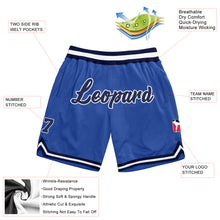Загрузить изображение в средство просмотра галереи, Custom Blue Navy-White Authentic Throwback Basketball Shorts