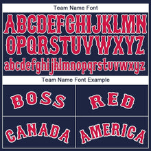 Загрузить изображение в средство просмотра галереи, Custom Navy Red-White Baseball Jersey