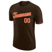 Загрузить изображение в средство просмотра галереи, Custom Brown Orange-White Performance T-Shirt