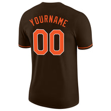 Загрузить изображение в средство просмотра галереи, Custom Brown Orange-White Performance T-Shirt