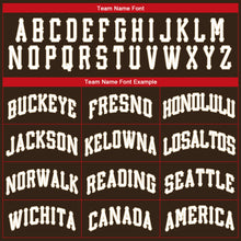 Load image into Gallery viewer, Custom Brown Red-Cream Performance T-Shirt