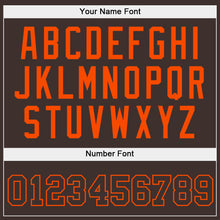 Laden Sie das Bild in den Galerie-Viewer, Custom Stitched Brown Brown-Orange Sports Pullover Sweatshirt Hoodie