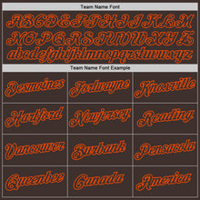 Laden Sie das Bild in den Galerie-Viewer, Custom Stitched Brown Brown-Orange Sports Pullover Sweatshirt Hoodie