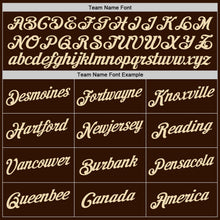 Laden Sie das Bild in den Galerie-Viewer, Custom Stitched Brown Cream-Gold Sports Pullover Sweatshirt Hoodie