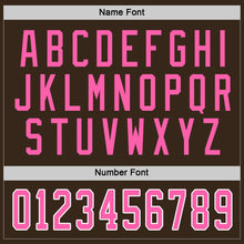 Charger l'image dans la galerie, Custom Brown Pink-White Hockey Jersey