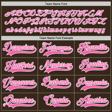 Charger l'image dans la galerie, Custom Brown Pink-White Hockey Jersey