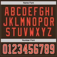 Charger l'image dans la galerie, Custom Brown Orange-White Hockey Jersey