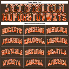 Загрузить изображение в средство просмотра галереи, Custom Brown Orange-White Authentic Drift Fashion Baseball Jersey