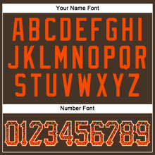 Загрузить изображение в средство просмотра галереи, Custom Brown Orange-White Authentic Drift Fashion Baseball Jersey