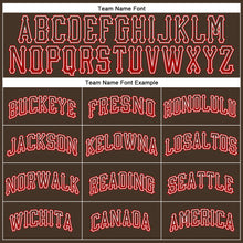 Загрузить изображение в средство просмотра галереи, Custom Brown Red-White Authentic Drift Fashion Baseball Jersey
