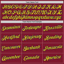 Загрузить изображение в средство просмотра галереи, Custom Stitched Burgundy Navy-Gold Sports Pullover Sweatshirt Hoodie