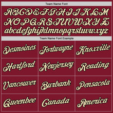 Загрузить изображение в средство просмотра галереи, Custom Stitched Burgundy Cream-Black Sports Pullover Sweatshirt Hoodie