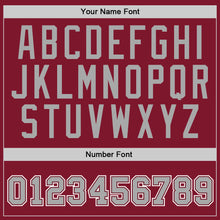 Загрузить изображение в средство просмотра галереи, Custom Stitched Burgundy Gray-White Sports Pullover Sweatshirt Hoodie