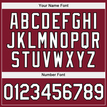 Загрузить изображение в средство просмотра галереи, Custom Stitched Burgundy White-Black Sports Pullover Sweatshirt Hoodie