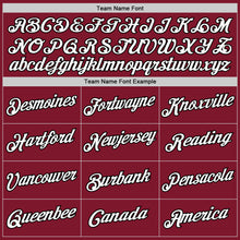 Загрузить изображение в средство просмотра галереи, Custom Stitched Burgundy White-Black Sports Pullover Sweatshirt Hoodie