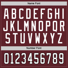 Загрузить изображение в средство просмотра галереи, Custom Burgundy White-Black Hockey Jersey
