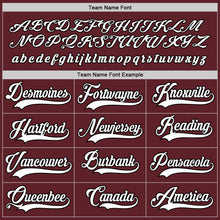 Загрузить изображение в средство просмотра галереи, Custom Burgundy White-Black Hockey Jersey