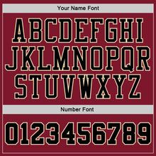 Charger l'image dans la galerie, Custom Stitched Burgundy Cream Pinstripe Black-Cream Sports Pullover Sweatshirt Hoodie