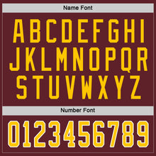 Загрузить изображение в средство просмотра галереи, Custom Burgundy Gold-White Hockey Jersey