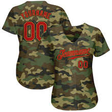 Charger l'image dans la galerie, Custom Camo Red-Old Gold Authentic Salute To Service Baseball Jersey