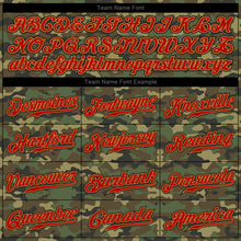 Charger l'image dans la galerie, Custom Camo Red-Old Gold Authentic Salute To Service Baseball Jersey