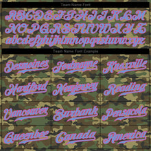 Загрузить изображение в средство просмотра галереи, Custom Camo Light Blue-Pink Authentic Salute To Service Baseball Jersey