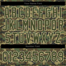 Load image into Gallery viewer, Custom Camo Olive-Cream Authentic Salute To Service Baseball Jersey