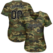 Загрузить изображение в средство просмотра галереи, Custom Camo Black-Gray Authentic Salute To Service Baseball Jersey