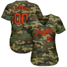 Загрузить изображение в средство просмотра галереи, Custom Camo Orange-Black Authentic Salute To Service Baseball Jersey