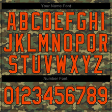 Загрузить изображение в средство просмотра галереи, Custom Camo Orange-Black Authentic Salute To Service Baseball Jersey