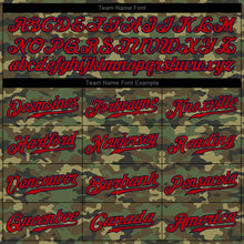 Загрузить изображение в средство просмотра галереи, Custom Camo Red-Navy Authentic Salute To Service Baseball Jersey