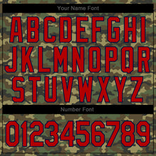 Загрузить изображение в средство просмотра галереи, Custom Camo Red-Navy Authentic Salute To Service Baseball Jersey