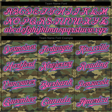 Load image into Gallery viewer, Custom Camo Light Blue-Pink Authentic Salute To Service Baseball Jersey