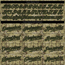 Загрузить изображение в средство просмотра галереи, Custom Camo Olive-Black Authentic Salute To Service Baseball Jersey