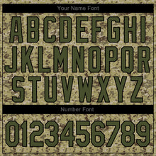 Загрузить изображение в средство просмотра галереи, Custom Camo Olive-Black Authentic Salute To Service Baseball Jersey