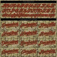 Загрузить изображение в средство просмотра галереи, Custom Camo Olive-Red Authentic Salute To Service Baseball Jersey