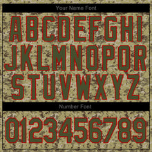 Загрузить изображение в средство просмотра галереи, Custom Camo Olive-Red Authentic Salute To Service Baseball Jersey